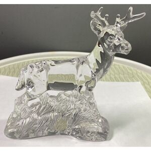 Princess‎ House Wonders of the Wild 24% Lead Crystal Deer Stag Figurine Animal